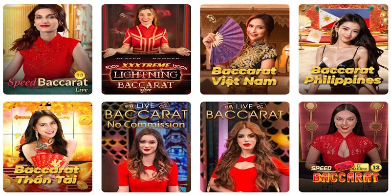 Chơi không bao giờ chán với bàn Baccarat đa phong cách